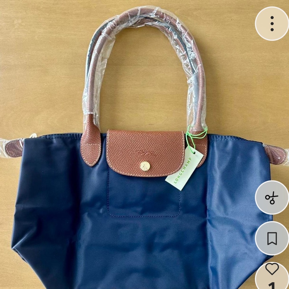 Longchamp Le Pliage Navy Nylon Tote